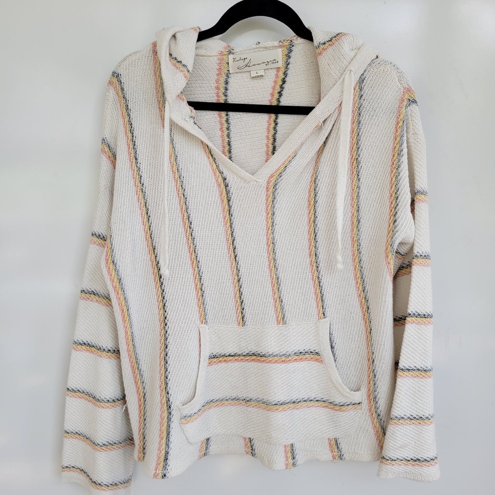 Vintage Havana Striped Baja Hoodie